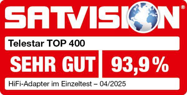 Produktbild Telestar TOP 400 DAB+ Internetradio-Adapter schwarz (Internetradio, DAB+, FM, Bluetooth, WLAN)