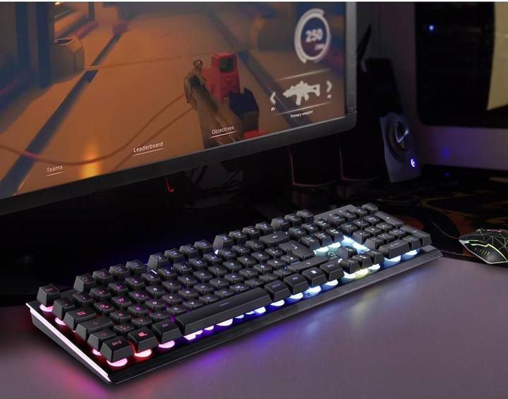 Produktbild Renkforce RGB kabelgebundene USB-Gaming-Tastatur (DE, Kabelgebunden)