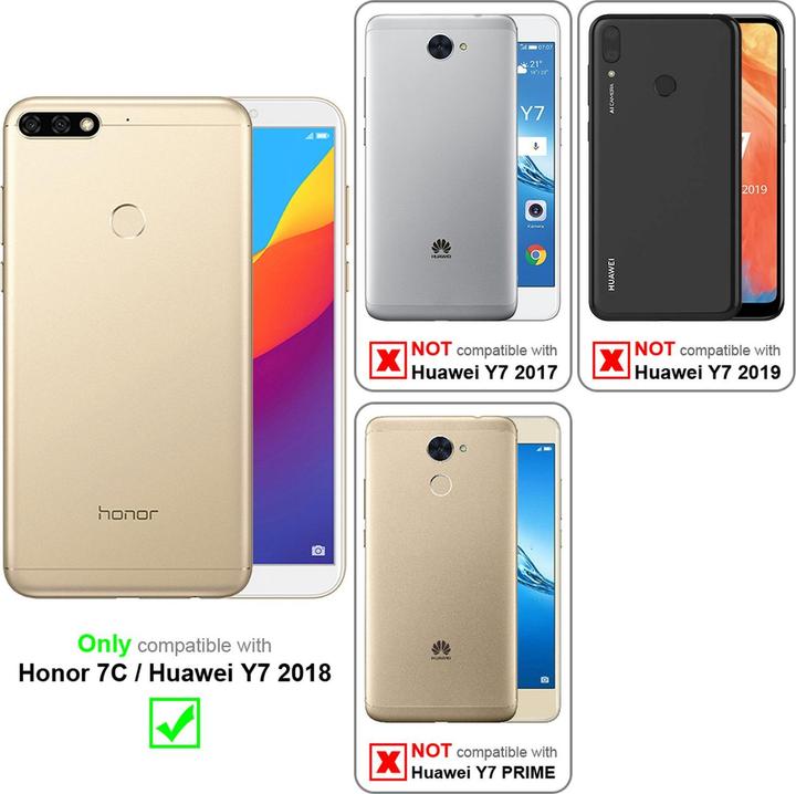 Productafbeelding Cadorabo Boek Onzichtbare Magneethoes (Honor 7c)