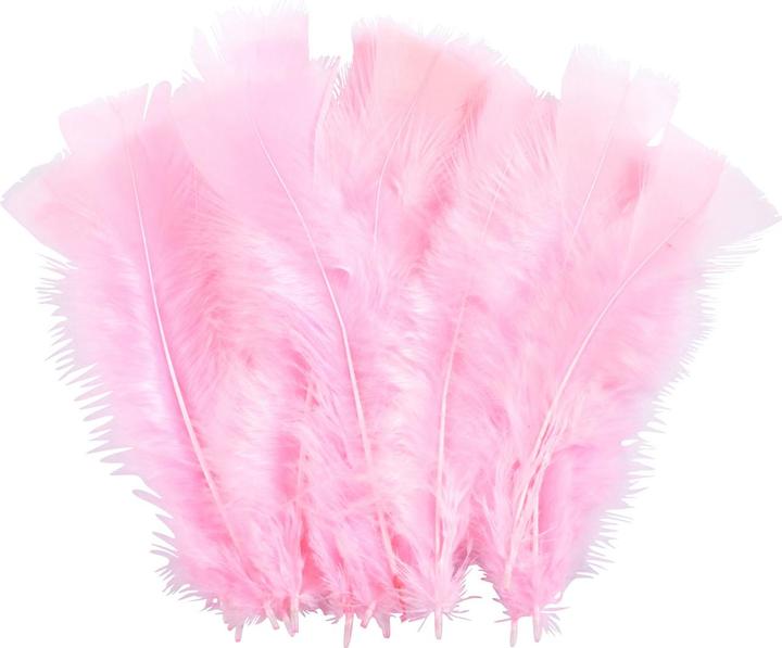 Produktbild Natura Punto Dekofedern rosa, 35 Stück