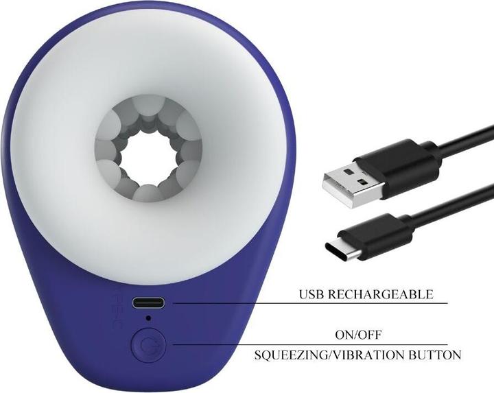 Image du produit Pretty Love - Dj Lady Mã„Nnlicher Masturbator Mit Vibration 5 Einstellungen Lila