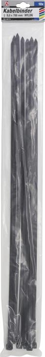 Produktbild BGS Kabelbinder-Sortiment schwarz 8,0 x 700 mm 10-tlg. (Kunststoffkabelbinder, 700 mm, 10 Stk.)