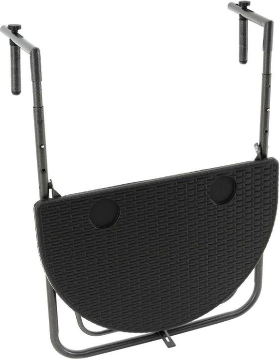 Produktbild VCM Balkonhängetisch Balkontisch Wandklapptisch Hängetisch stabil 59x40 cm schwarz (59 cm)