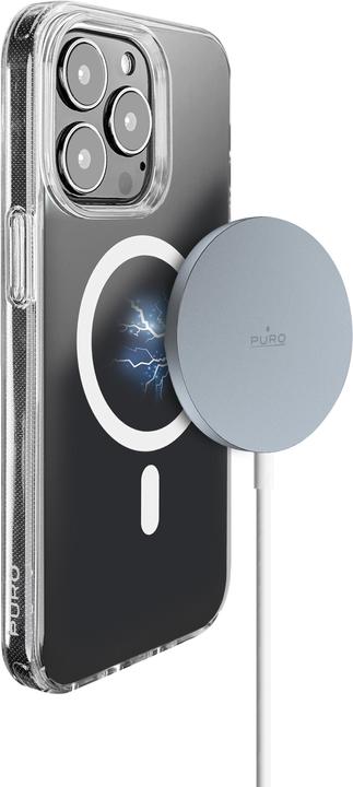 Actual product image Puro Magnetic Charging Cable USB-C Magsafe - Ładowarka bezprzewodowa indukcyjna 15W (niebieski) (15 W)