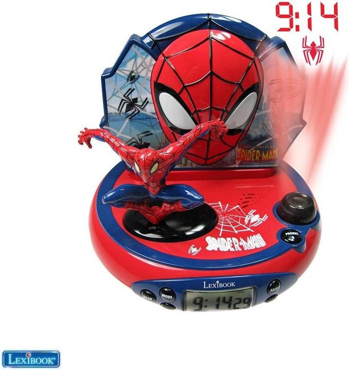 Actual product image Lexibook Projection alarm clock Spiderman
