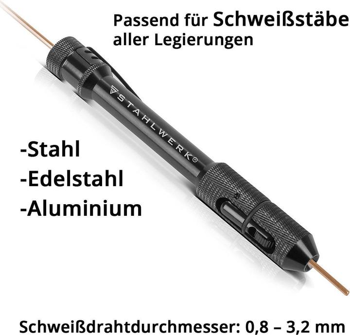 Immagine prodotto Stahlwerk Penna TIG per alimentazione filo Penna TIG porta bacchette per saldatura 0,8 - 3,2 mm