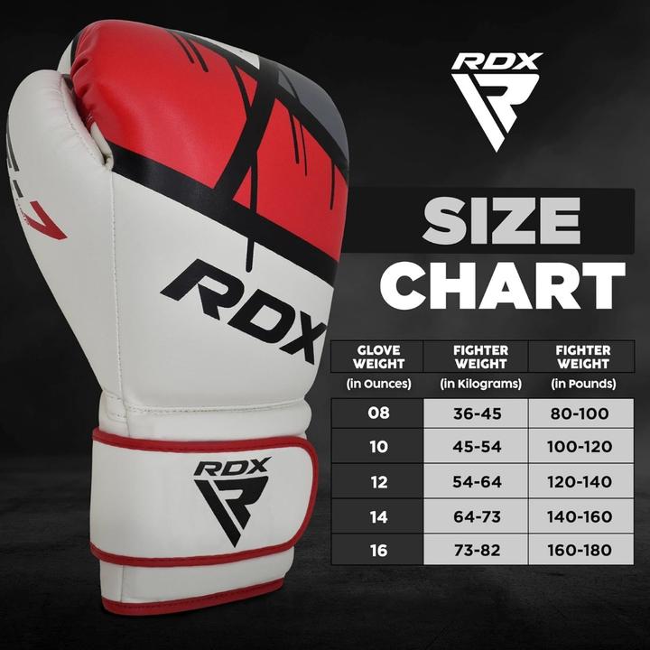 Actual product image Rdx Boxing Glove Bgr-F7 Red (10 OZ, One size)