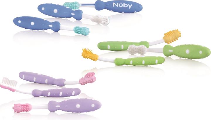 Immagine prodotto Nuby Set di 3 spazzolini da denti (Morbido, 3 x)