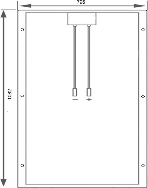 Actual product image DC Solar Solar module E680M48 black (170 W, 11 kg)