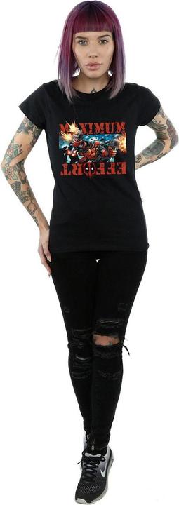 Image du produit - T-shirt DEADPOOL MAXIMUM EFFORT - Femme (XL)