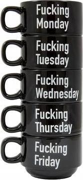 Image du produit Fisura Tasses "F****** Week" (set de 5) (120 ml, 5 x)