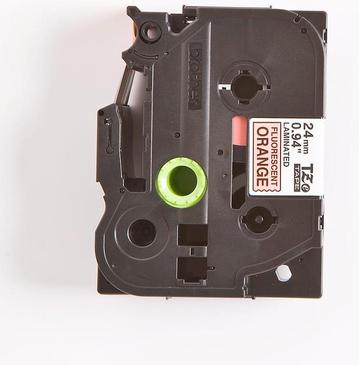 Actual product image Brother TZB51 24 Black ON Orange (2.40 cm, Orange, Black)