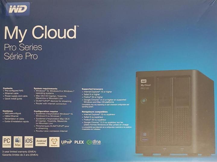 Produktbild WD My Cloud Pro PR2100 (2 x 8 TB, WD Red)