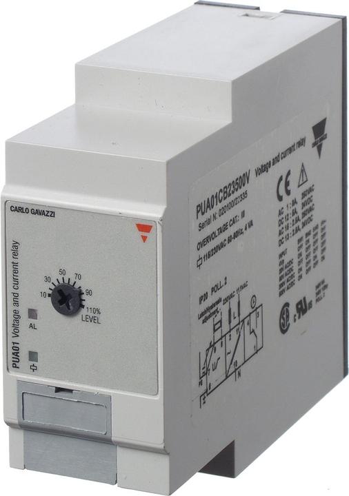 Produktbild Carlo Gavazzi Spannungsmessrelais für AC/DC verwendbar mit MI-Stromwandler Spulenspannung 115-230V A
