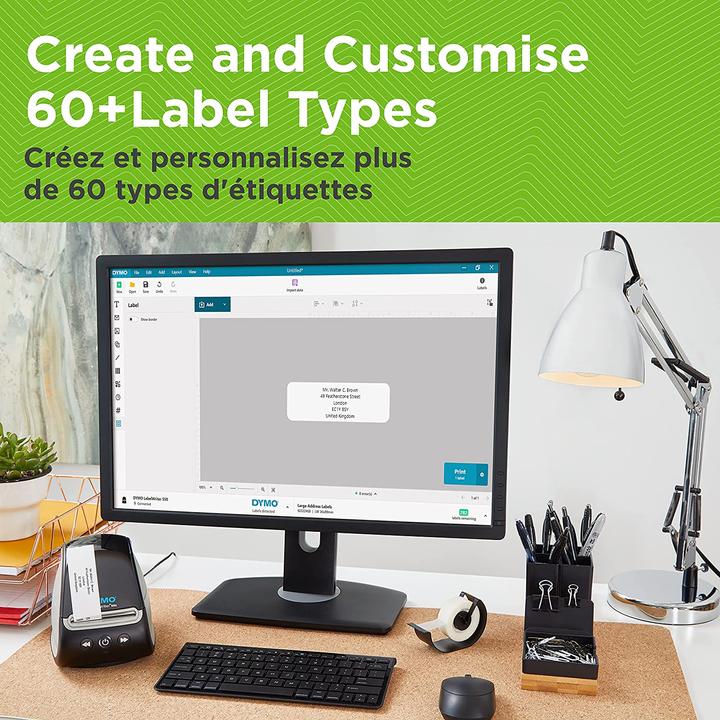 Productafbeelding Dymo LabelWriter 550 Value met 4 LW rollen (90000 dpi)
