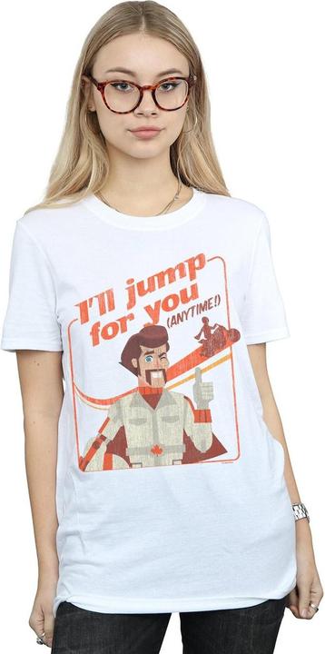Immagine prodotto Disney Toy Story 4 Duke I'll Jump For You Maglietta Ampia Donna (3XL)