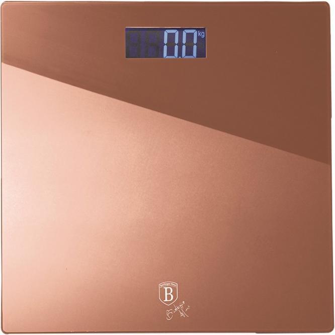 BerlingerHaus Bathroom scales BH/9353 Metallic Line Gold Rose Collection (150 kg)