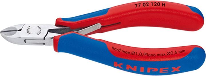 Produktbild Knipex Elektronik-Seitenschneider mit eingesetzter Hartmetallschneide (120 mm)