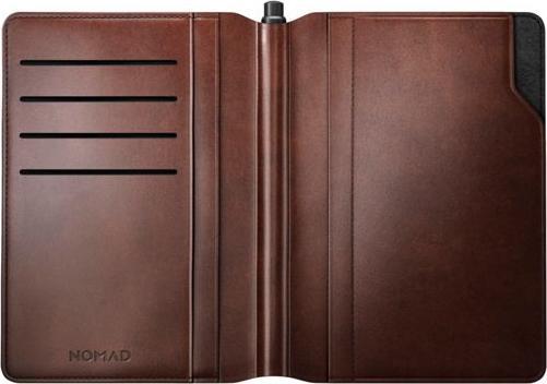 Actual product image Nomad Leather Passport Wallet Pen Edition Rustic Brown