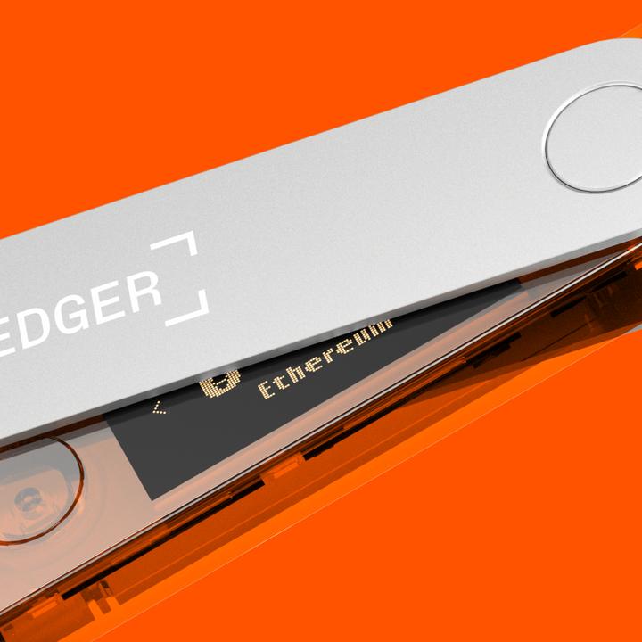 Actual product image Ledger Nano X - Orange (Litecoin, Dash, Bitcoin, Dogecoin, Ethereum Classic)