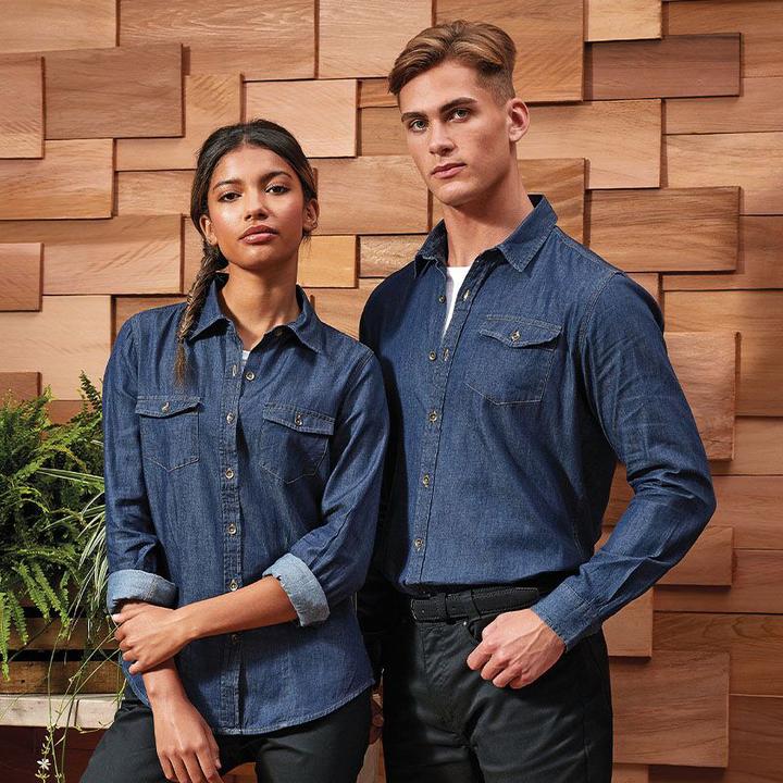 Immagine prodotto Premier Camicetta in denim con cuciture in denim (L)