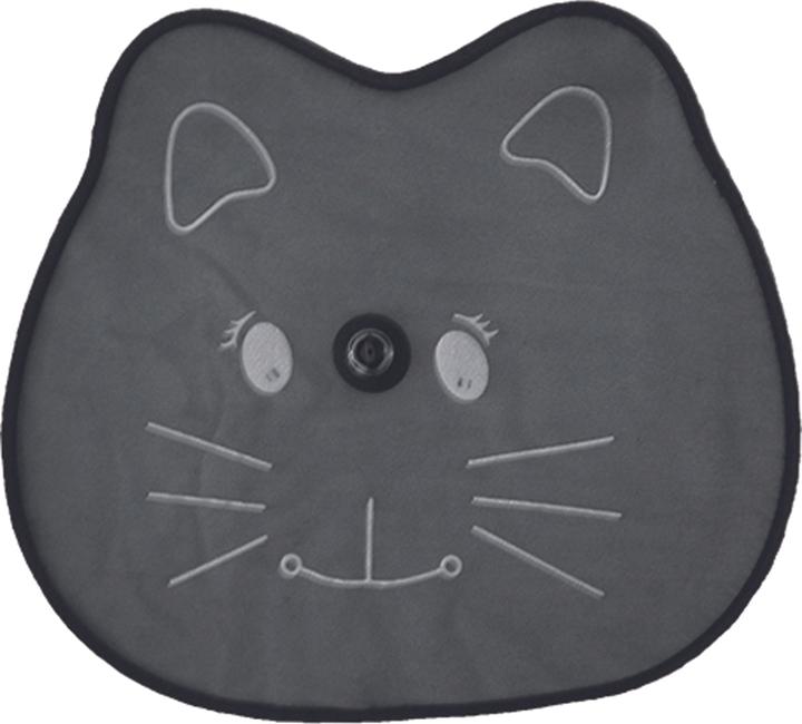 Actual product image Baby Plus Car sun protection 2-pack cat, black, approx. 36 x 44 cm