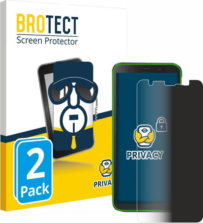 Actual product image BROTECT Anti-spy privacy film Blue light protection film (2 Piece, Blackview BV6300 Pro)