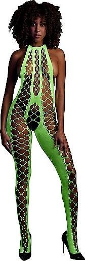 Actual product image Ouch! Bodystocking with Halterneck (One size)