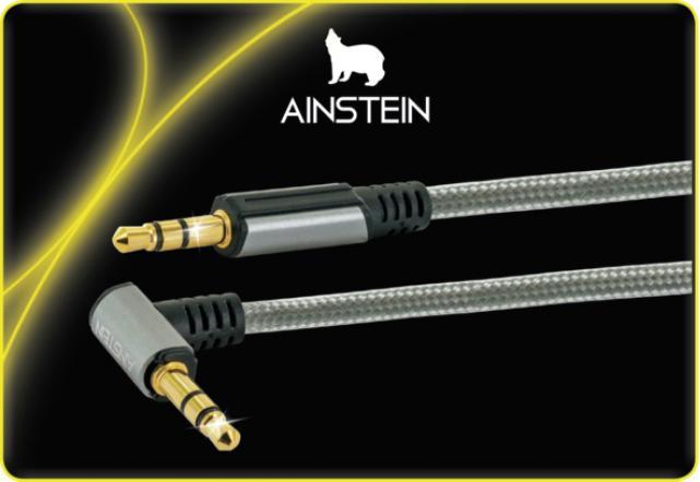 Produktbild Ainstein 90° KLINKEN Anschlusskabel (1 m, 3.5mm Klinke (AUX))
