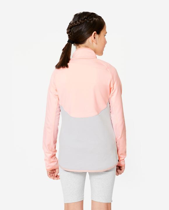 Produktbild Decathlon Trainingsjacke Mädchen tailliert - rosa/grau (6, 7, 8)