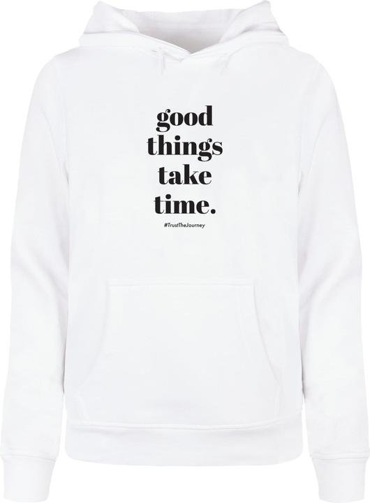 Merchcode Ladies Good Things Take Time Basic Hoody - 117475