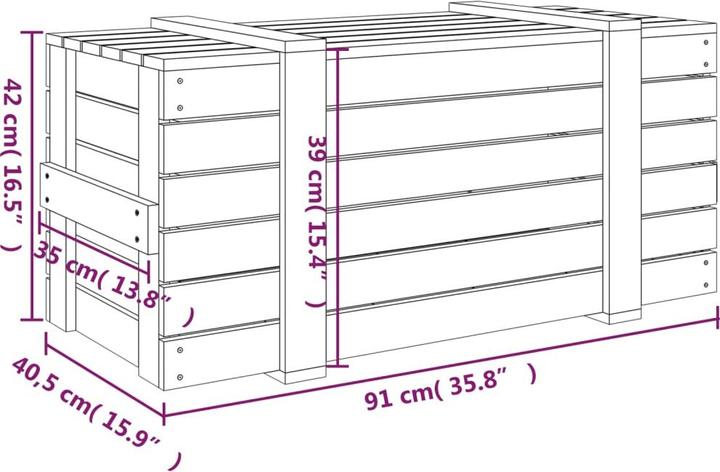 Immagine prodotto VidaXL Britteny (91 x 40,5 x 42 cm)