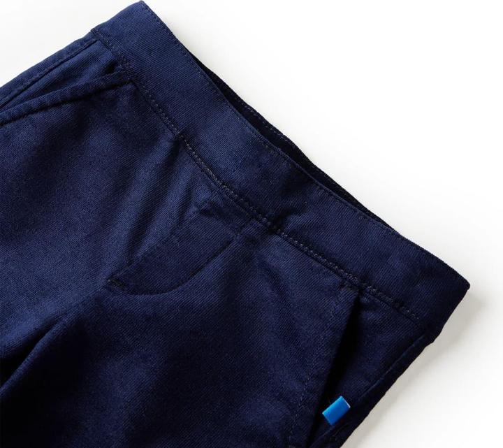 Image du produit VidaXL Pantalon enfant Bleu marine foncé 128,Matière : 98% Coton (128)