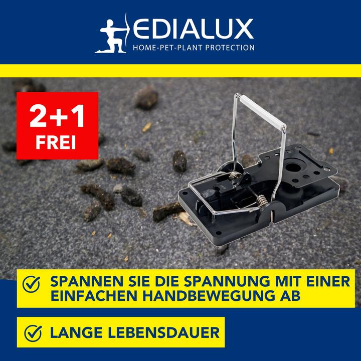 Productafbeelding Edialux Quicksnap rattenval, promoverpakking 2+1 stuks