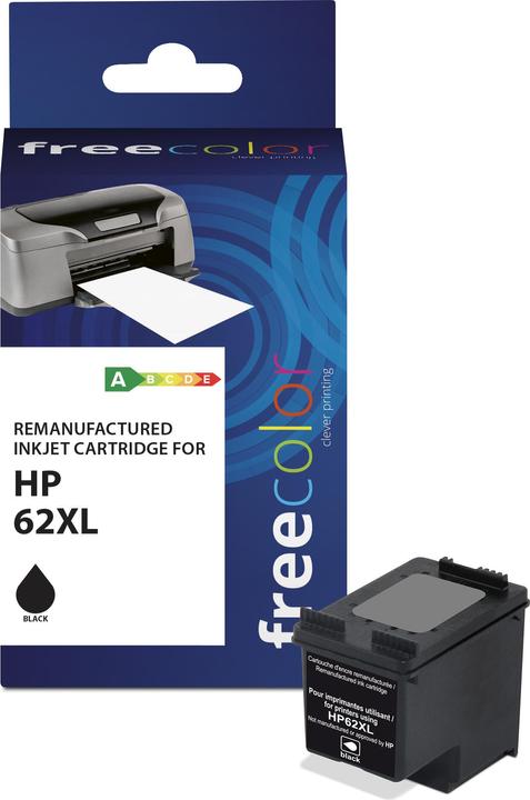 Produktbild Freecolor Patrone HP 62XL black remanufactured