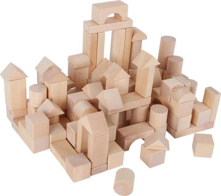 Actual product image small foot Wooden building blocks in bag