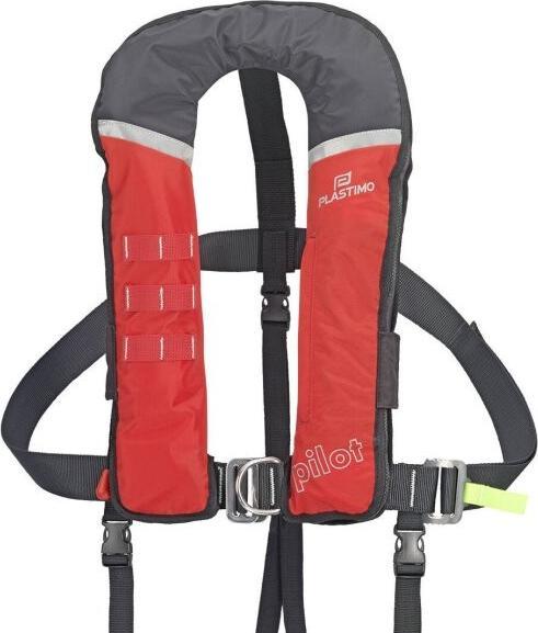 Actual product image Plastimo Pilot290 car lifejacket with safety harness
