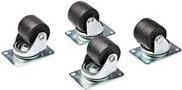 Actual product image StarTech Heavy duty casters for server cabinets - Universal M6 casters - Replacement casters ( pattern) for