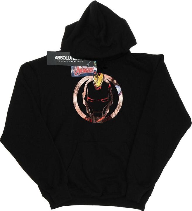 Actual product image Mens Iron Man Montage Symbol Hoodie (3XL)