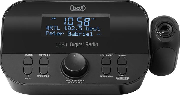 Produktbild Trevi RC 85D8 DAB Digitaler Wecker Schwarz