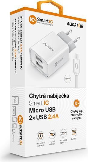 Productafbeelding Aligator CHA0041 mobiele lader Universeel Wit AC Snelladen Binnen