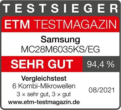 Actual product image Samsung HH Microwave 900W/28 litre - MC28M6035KS/EG *silver* (28 l)