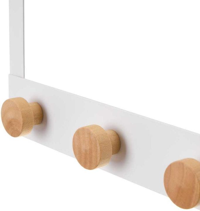 Actual product image Casa Selección 3-hook metal-wood coat rack