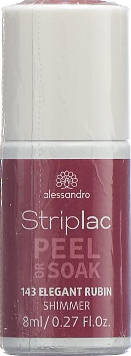 Produktbild Alessandro Striplac Peel or Soak (143 Elegant Rubin, Abziehbarer Nagellack)