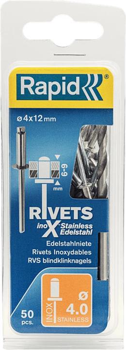 Immagine prodotto Rapid Rivetto cieco in acciaio inox Ø 4,0 x 12 mm