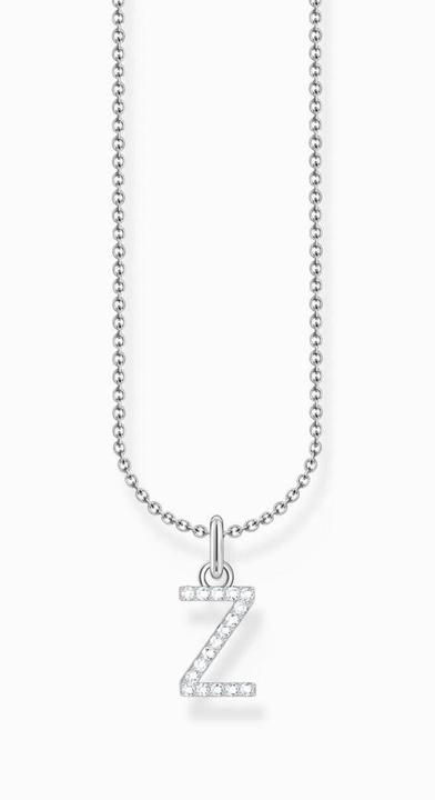 Produktbild Thomas Sabo Kette mit Buchstaben-Anhänger Z Silber (925 Sterlingsilber, 38 - 45 cm)