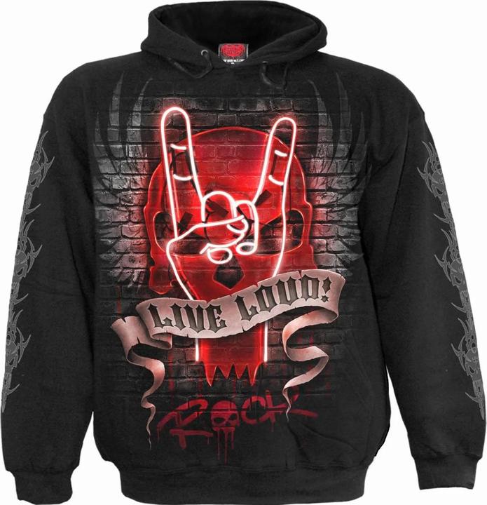 Actual product image Spiral Unisex Adult Live Loud Hoodie (S)