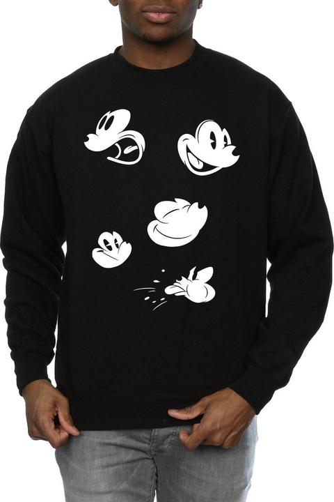 Actual product image Disney Mens Mickey Mouse Faces Sweatshirt (S)