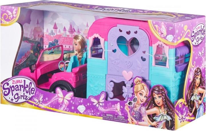 Image du produit Zuru Poupée Sparkle Girlz avec jeep et caravane (100176)