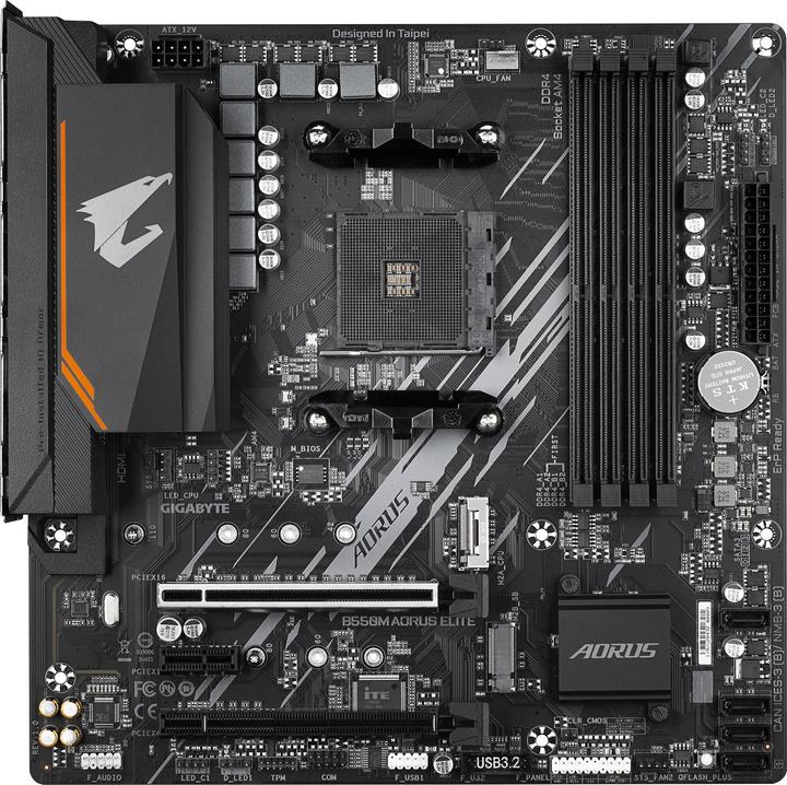 Actual product image Gigabyte B550 AORUS ELITE (AM4, AMD B550, mATX)